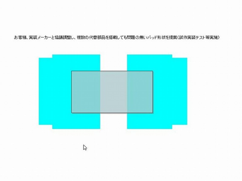 5種のダイオードを一枚の基板に実装しコストダウン