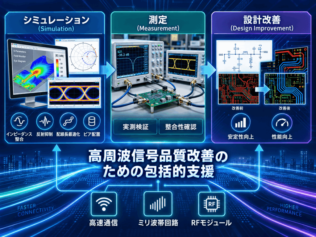 高周波信号品質改善のための包括的支援
