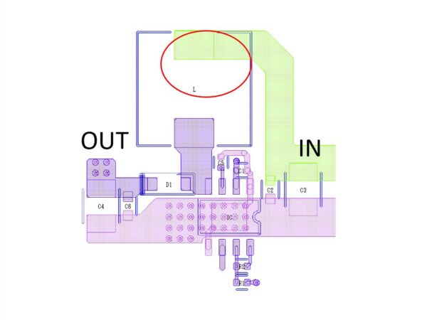 インダクタの端子間は距離を近づけない | 電源基板設計.com インダクタの端子間は距離を近づけない | 電源基板設計.com