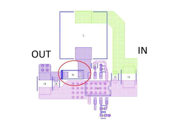 フリ-ホイールダイオードはノイズ発生を抑えるため、最短配置とする | 電源基板設計.com フリ-ホイールダイオードはノイズ発生を抑えるため、最短配置とする | 電源基板設計.com