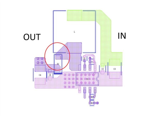 フリ-ホイールダイオードはノイズ発生を抑えるため、最短配置とする | 電源基板設計.com フリ-ホイールダイオードはノイズ発生を抑えるため、最短配置とする | 電源基板設計.com